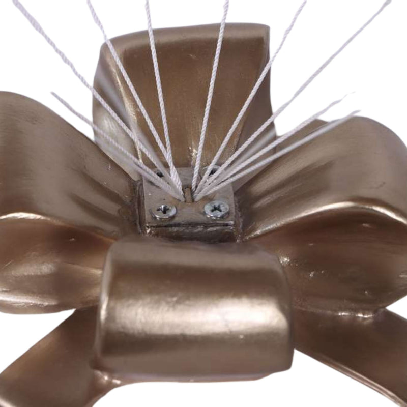 3ft White & Gold Parachuting Christmas Present Commercial Christmas Display Prop
