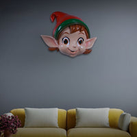 Cheeky Elf Wall Décor Commercial Christmas Display Prop - 6