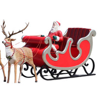 1.4m Double Sleigh Commercial Christmas Display (4 Seats) - 6