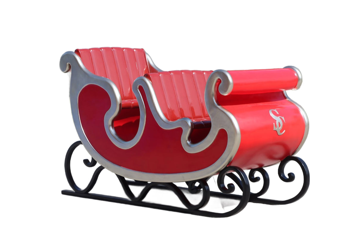 1.4m Double Sleigh Commercial Christmas Display (4 Seats)