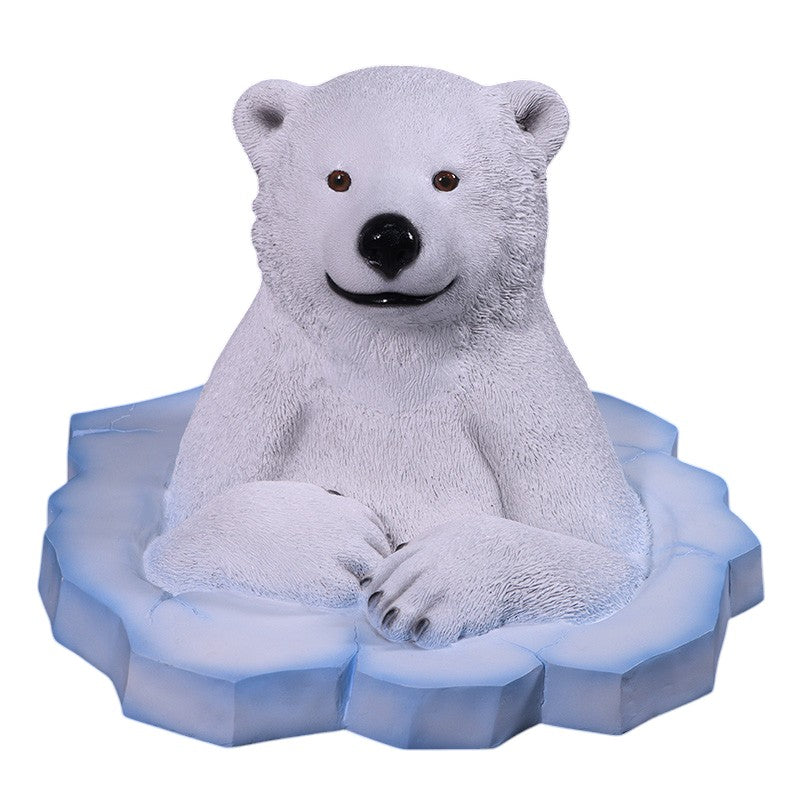 Peeking Polar Bear Commercial Christmas Display Prop