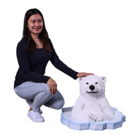 Peeking Polar Bear Commercial Christmas Display Prop - 5