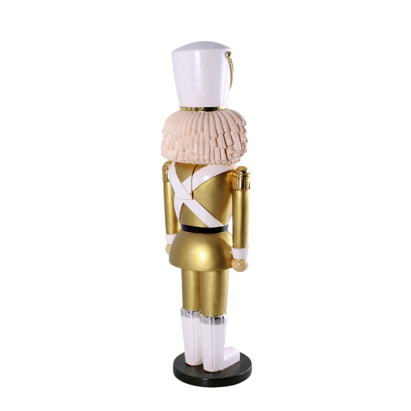 6ft Gold and White Nutcracker Soldier Commercial Christmas Display Prop
