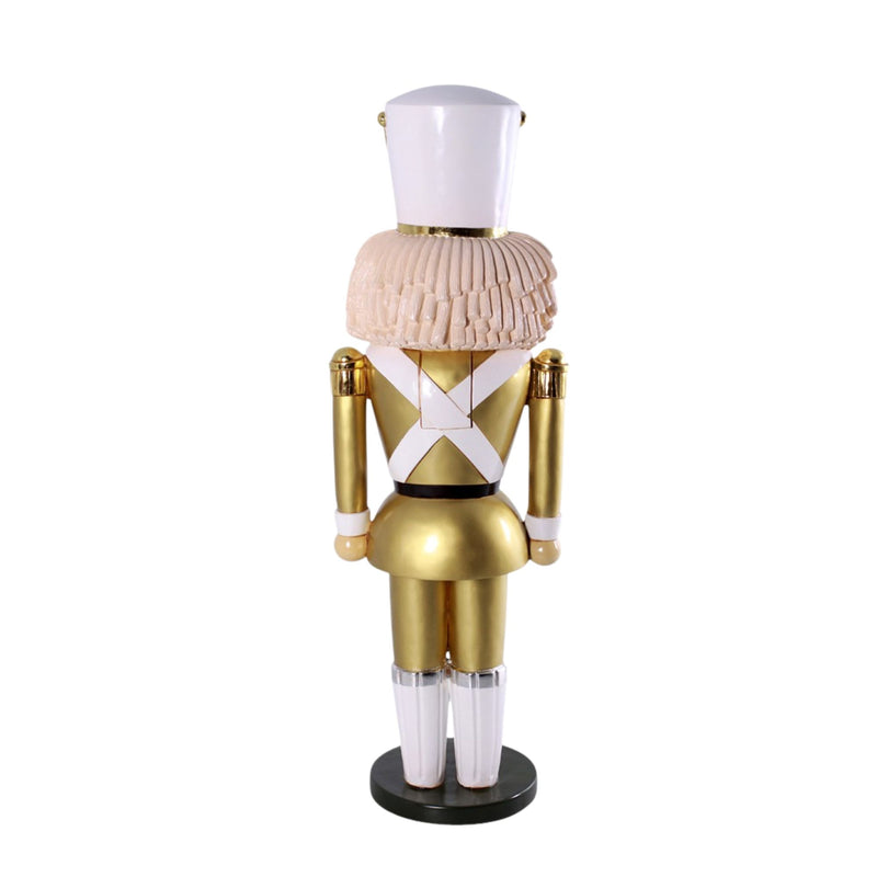 6ft Gold and White Nutcracker Soldier Commercial Christmas Display Prop