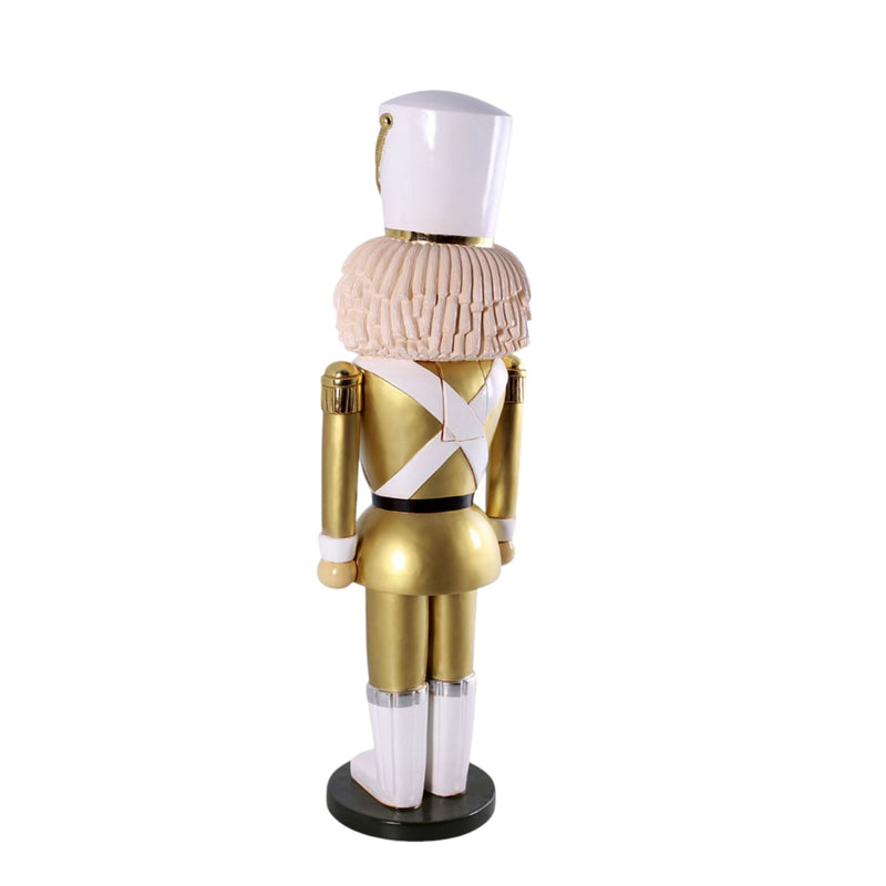 6ft Gold and White Nutcracker Soldier Commercial Christmas Display Prop