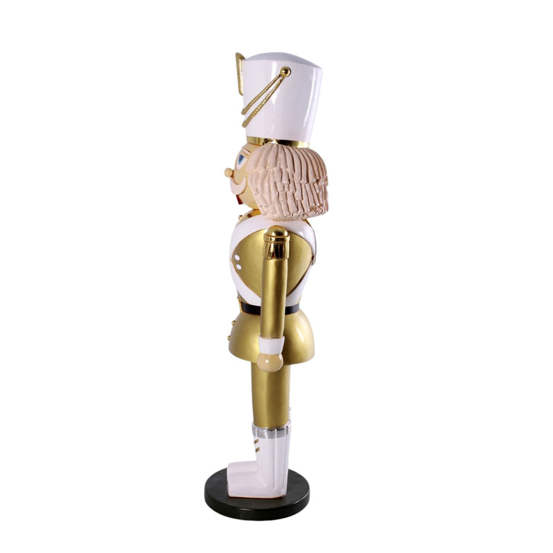 6ft Gold and White Nutcracker Soldier Commercial Christmas Display Prop