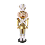 6ft Gold and White Nutcracker Soldier Commercial Christmas Display Prop