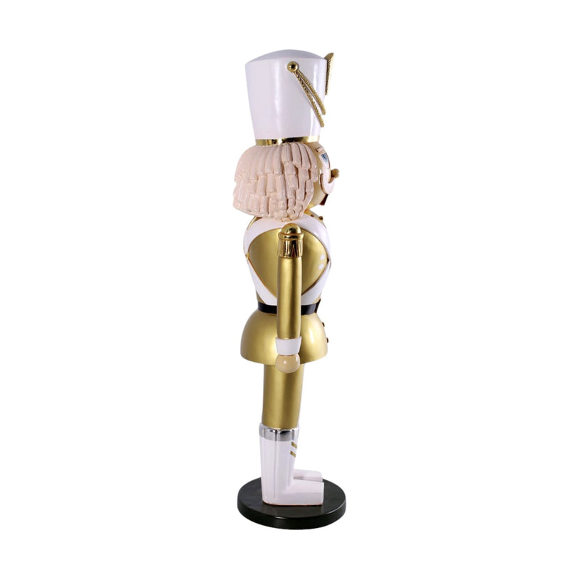 6ft Gold and White Nutcracker Soldier Commercial Christmas Display Prop