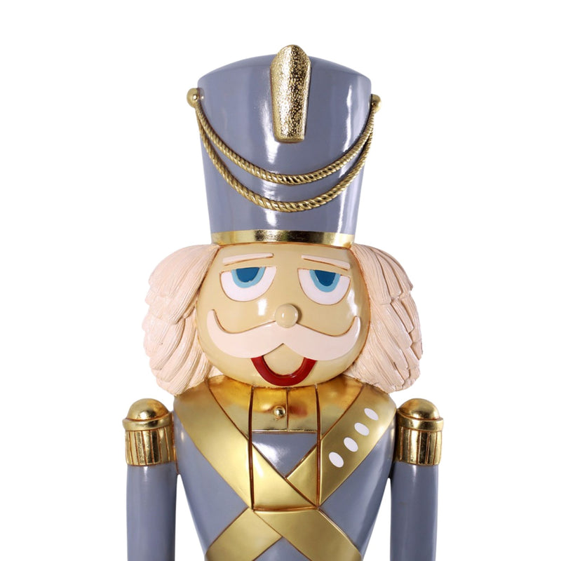 6ft Grey Nutcracker Soldier Commercial Christmas Display Prop