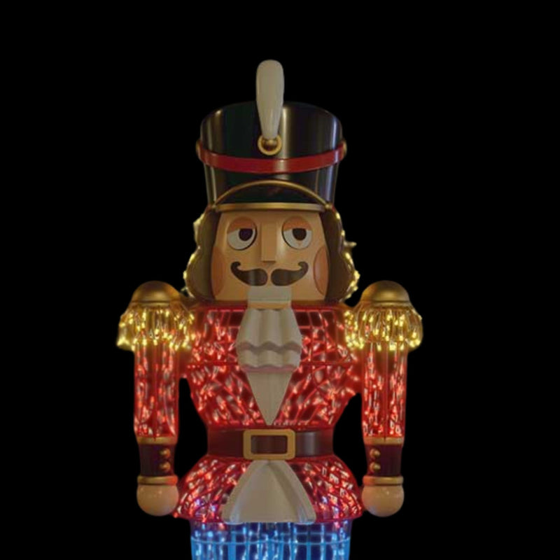 6ft Red Nutcracker LED Commercial Christmas Display Prop