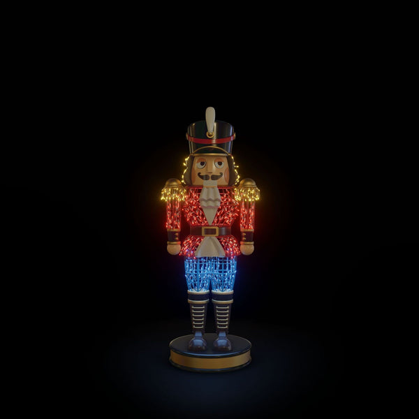 6ft Red Nutcracker LED Commercial Christmas Display Prop