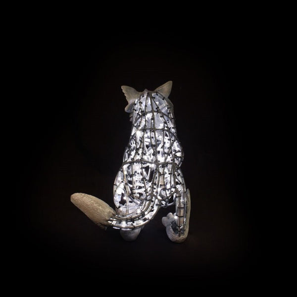 2ft Wolf Pup LED Commercial Christmas Display Prop