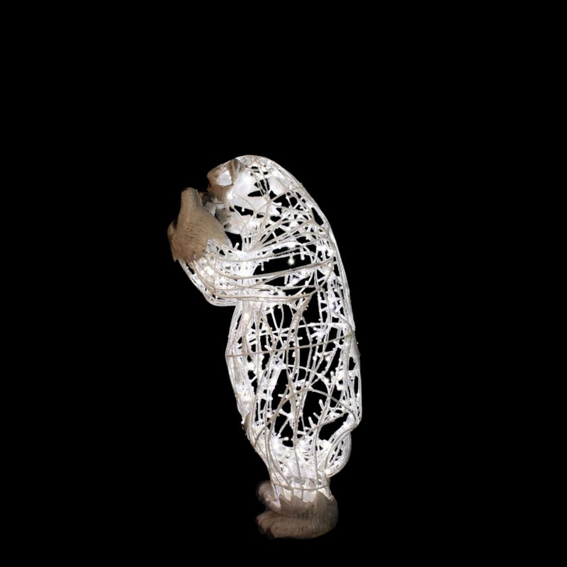 3.6ft Baby Polar Bear Standing LED Commercial Christmas Display Prop
