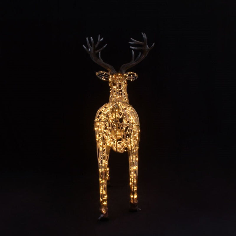 2m Giant Golden Stag LED Commercial Christmas Display Prop