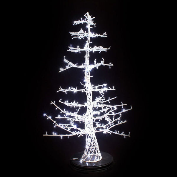 7ft White Modern Twig Tree LED Commercial Christmas Display Prop