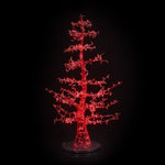 7ft Red Modern Twig Tree LED Commercial Christmas Display Prop