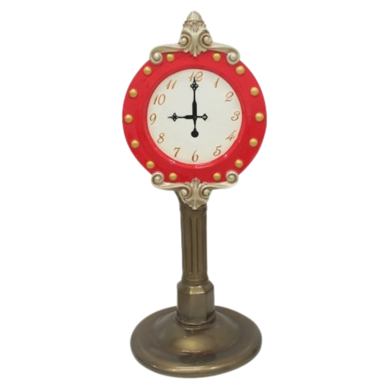 1.55m Red Santa Clock Clock Commercial Christmas Display Prop