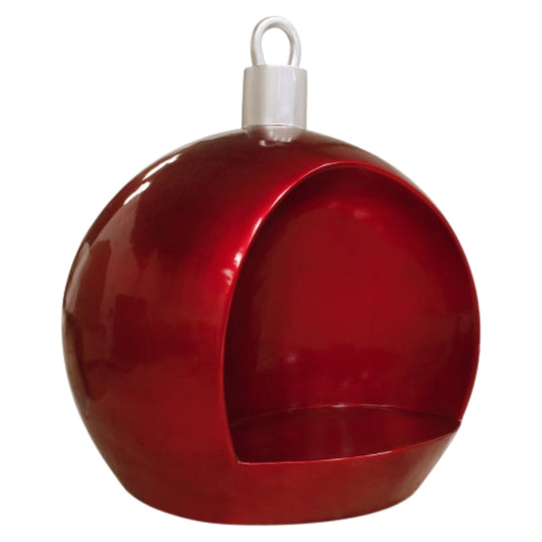 2m Giant Red Christmas Bauble Photo Opportunity Seat