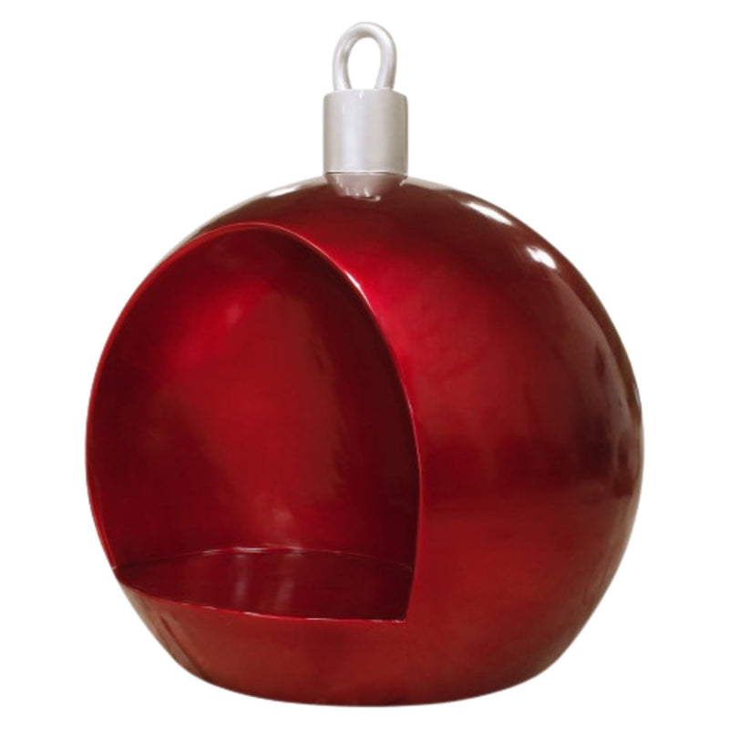 2m Giant Red Christmas Bauble Photo Opportunity Seat