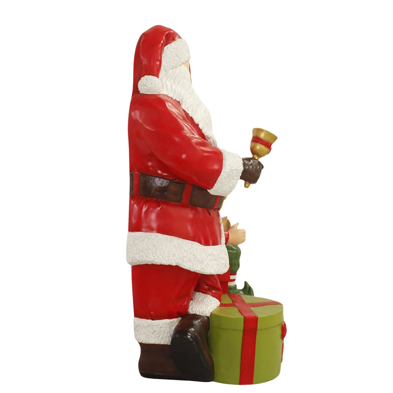 1.9m Santa with Elf Christmas Photo Opportunity Prop