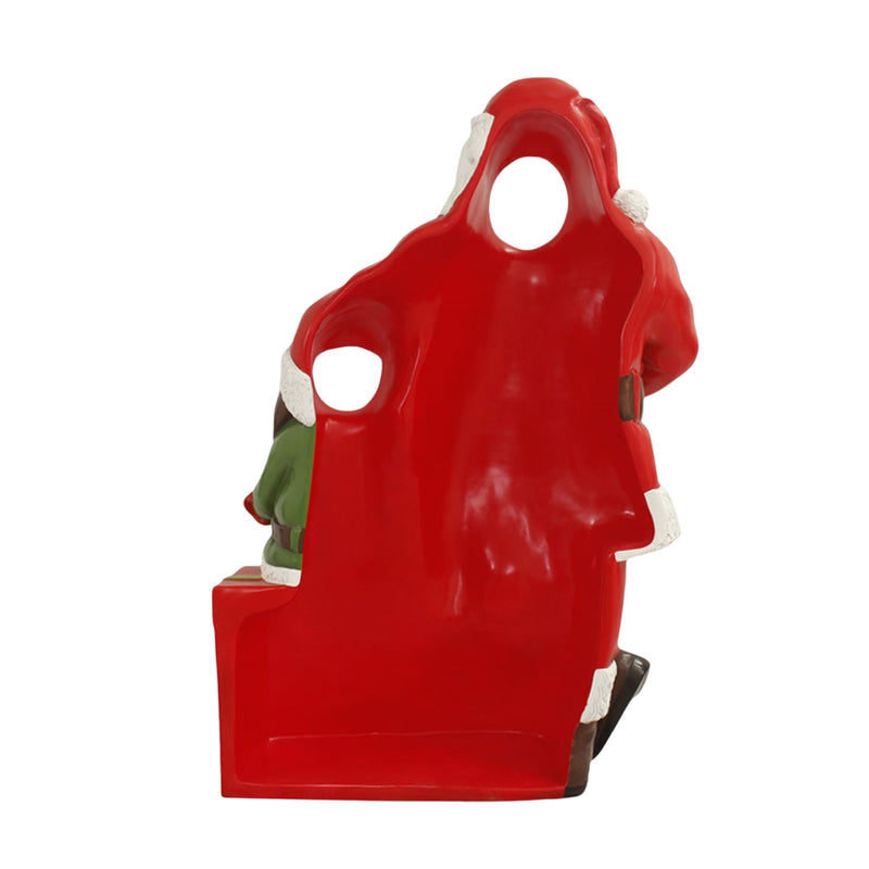1.9m Santa with Elf Christmas Photo Opportunity Prop