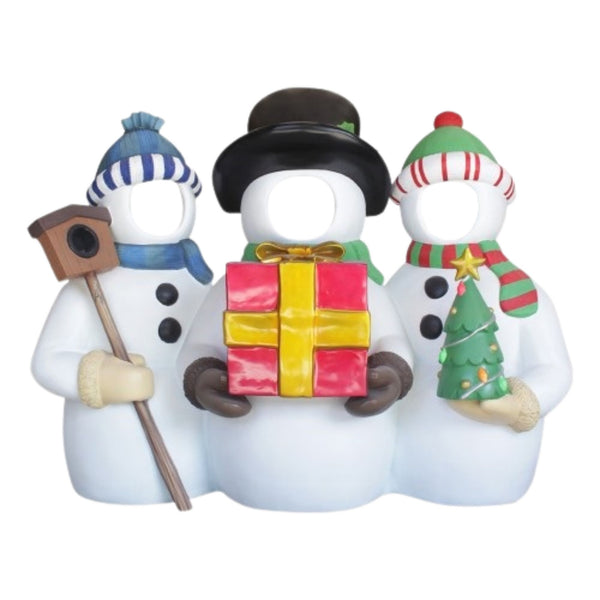 1.5m Three Snowy Fellers Christmas Photo Opportunity Prop