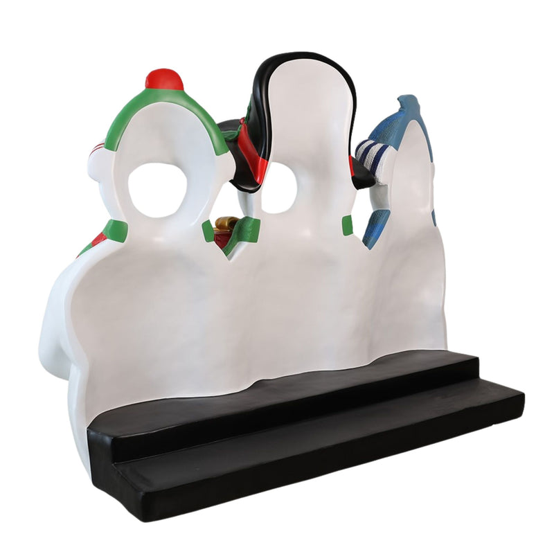 1.5m Three Snowy Fellers Christmas Photo Opportunity Prop