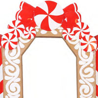 1.8m Peppermint Candy Cane Photo Frame Commercial Christmas Display Prop - 2