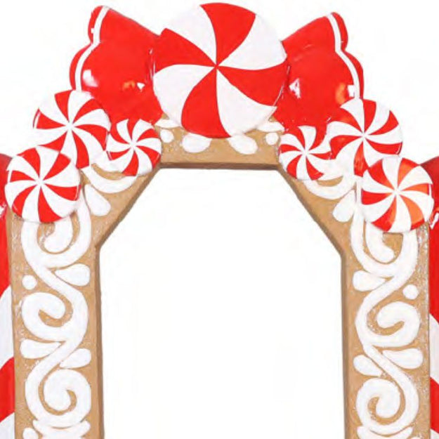 1.8m Peppermint Candy Cane Photo Frame Commercial Christmas Display Prop