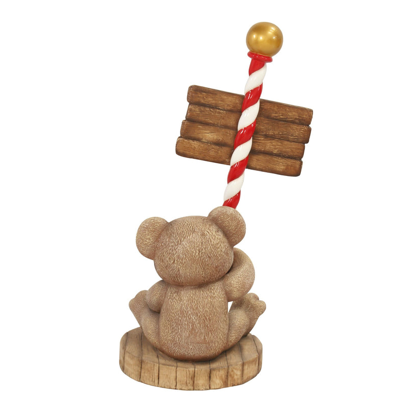 135cm Teddy Bear Merry Christmas Sign Commercial Christmas Display Prop