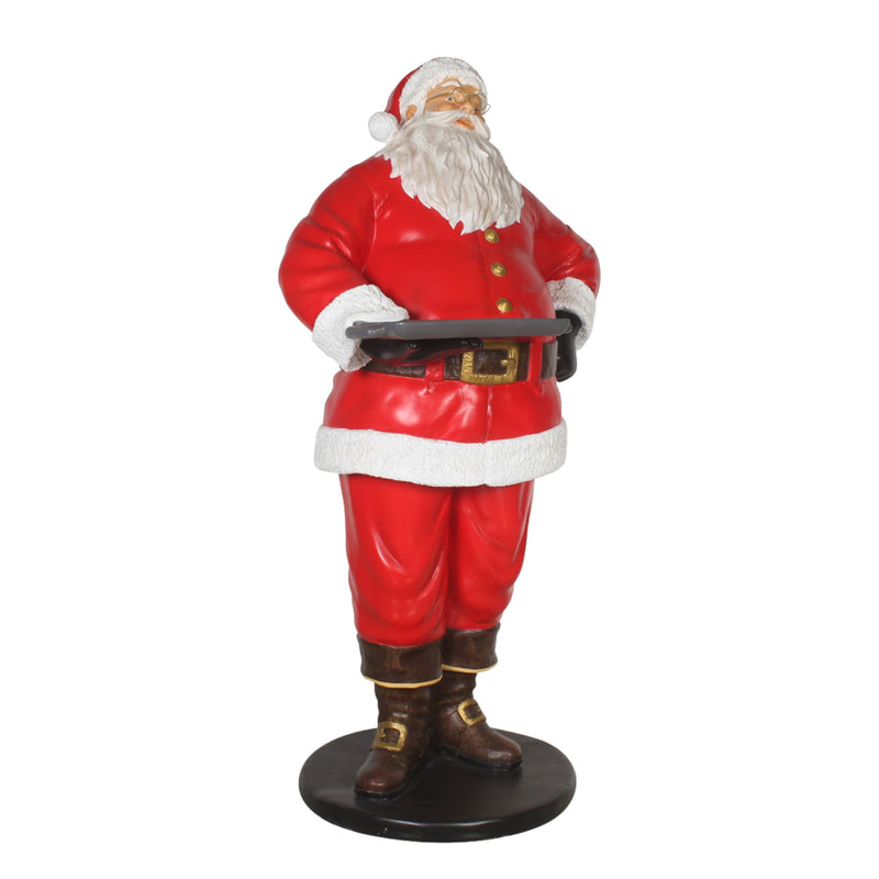 6ft Standing Santa with Baking Tray Commercial Christmas Display Prop