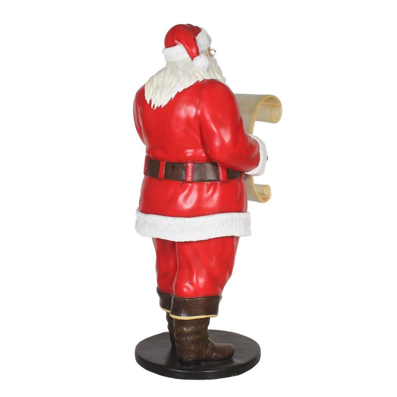 6ft Standing Santa with List Commercial Christmas Display Prop