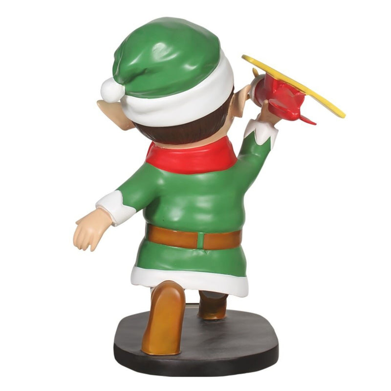 82cm Santa Elf with Toy Plane Commercial Christmas Display Prop