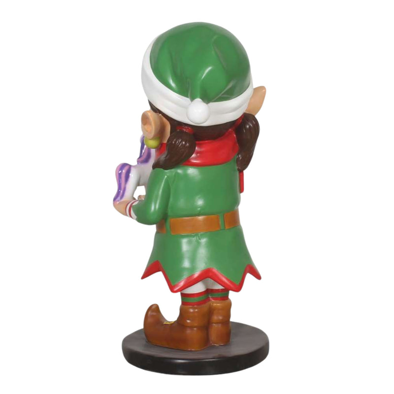 90cm Santa Elf with Unicorn Toy Commercial Christmas Display Prop