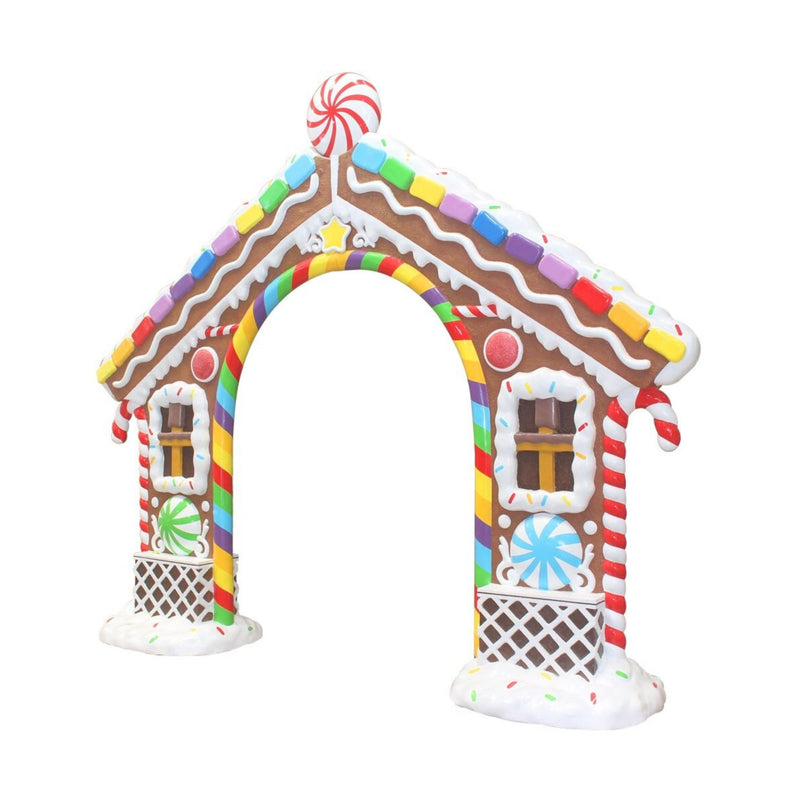 3.3m Festive Candy and Gingerbread Archway Commercial Christmas Display Prop
