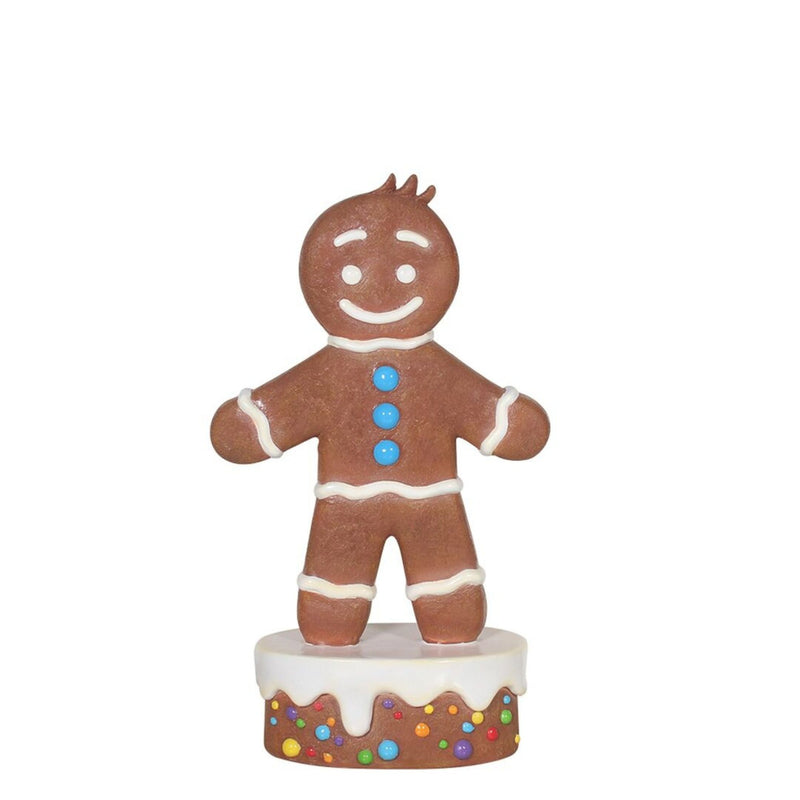 1.37m Festive Gingerbread Boy Commercial Christmas Display Prop