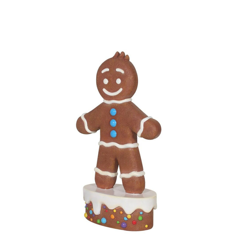 1.37m Festive Gingerbread Boy Commercial Christmas Display Prop