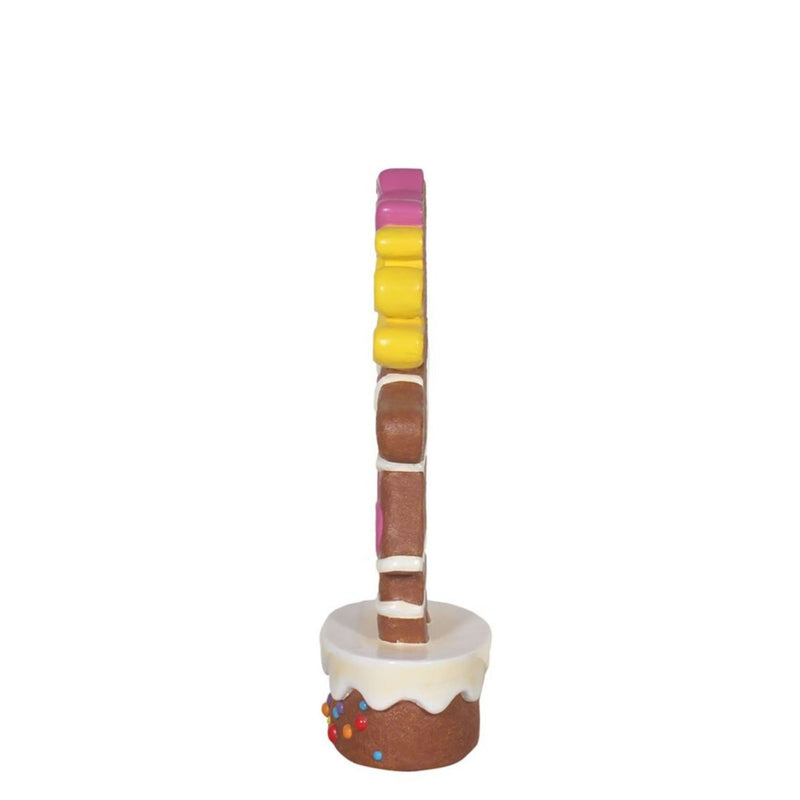 1.37m Festive Gingerbread Girl Commercial Christmas Display Prop