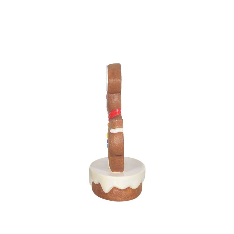 90cm Festive Gingerbread Dog Commercial Christmas Display Prop