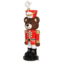 1.5m Cute Teddy Bear Nutcracker Commercial Christmas Display Prop - 3
