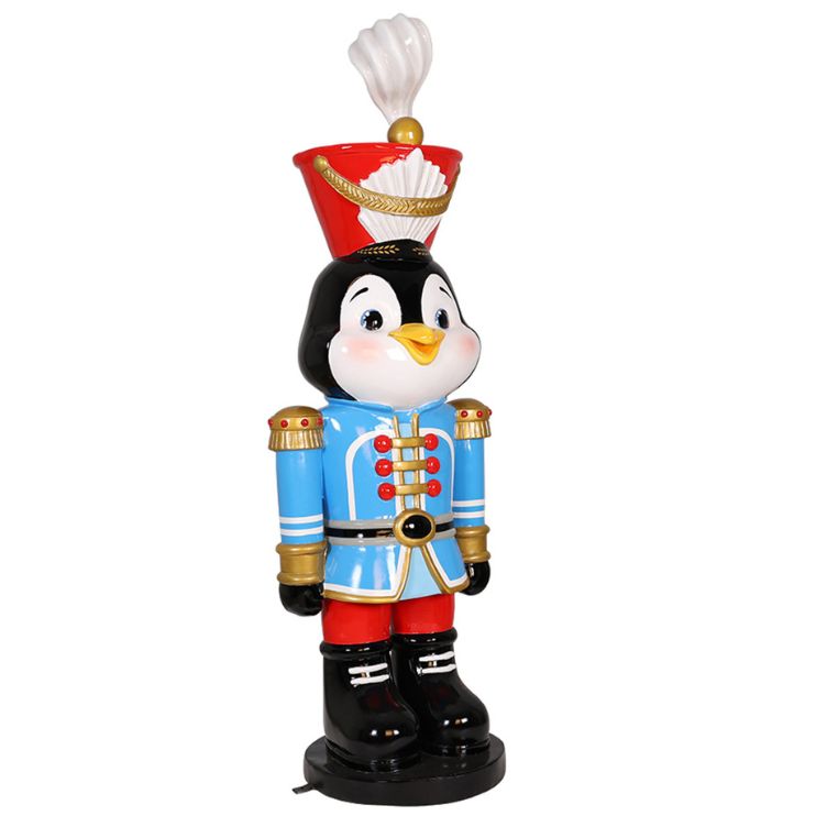 1.5m Happy Penguin Nutcracker Commercial Christmas Display Prop