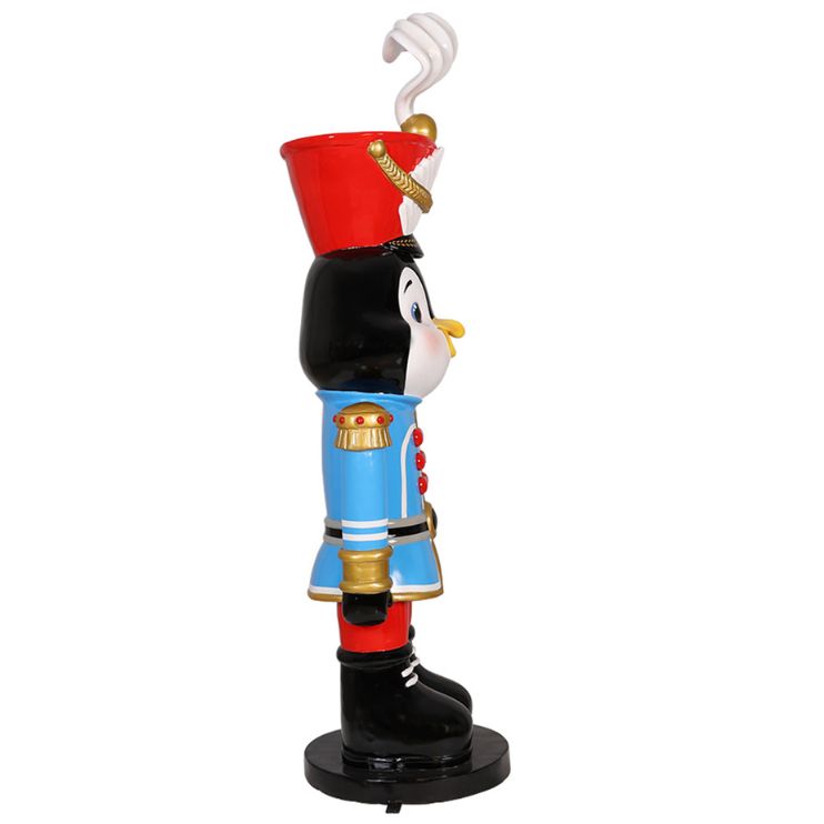 1.5m Happy Penguin Nutcracker Commercial Christmas Display Prop