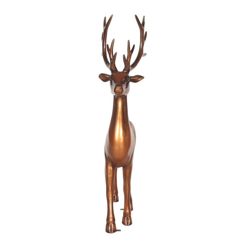 132cm Stag in Festive Copper Commercial Christmas Display Prop