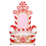 1.8m Peppermint Candy Cane Throne Commercial Christmas Display Prop