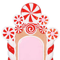 1.8m Peppermint Candy Cane Throne Commercial Christmas Display Prop - 2