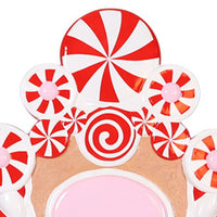 1.8m Peppermint Candy Cane Throne Commercial Christmas Display Prop - 3