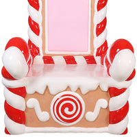 1.8m Peppermint Candy Cane Throne Commercial Christmas Display Prop - 4