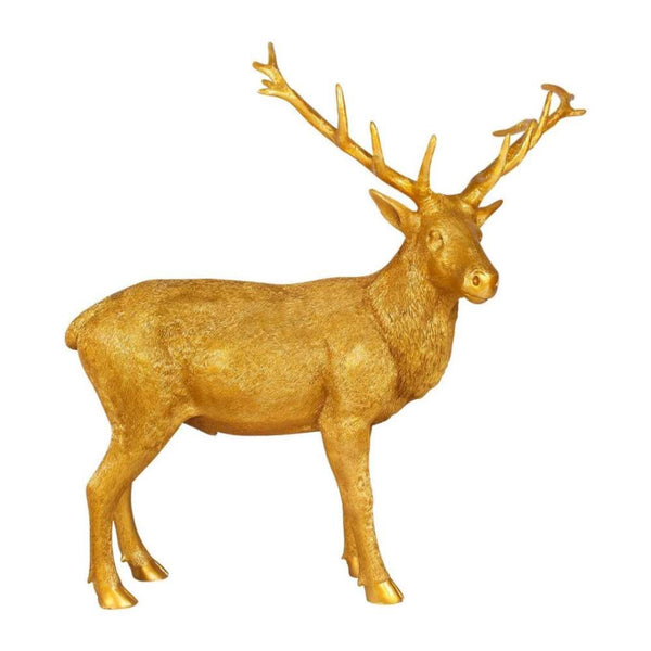 1.65m Gold Standing Stag Commercial Christmas Display Prop