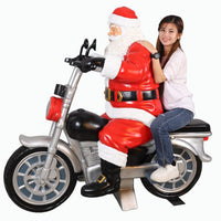 1.5m Santa On Motorbike Commercial Christmas Display Prop - 4