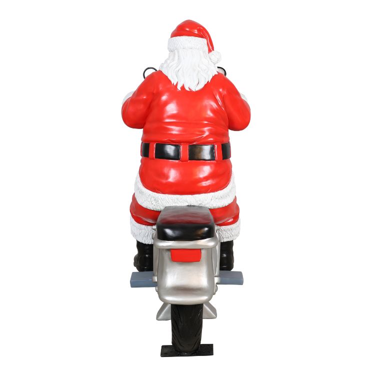 1.5m Santa On Motorbike Commercial Christmas Display Prop